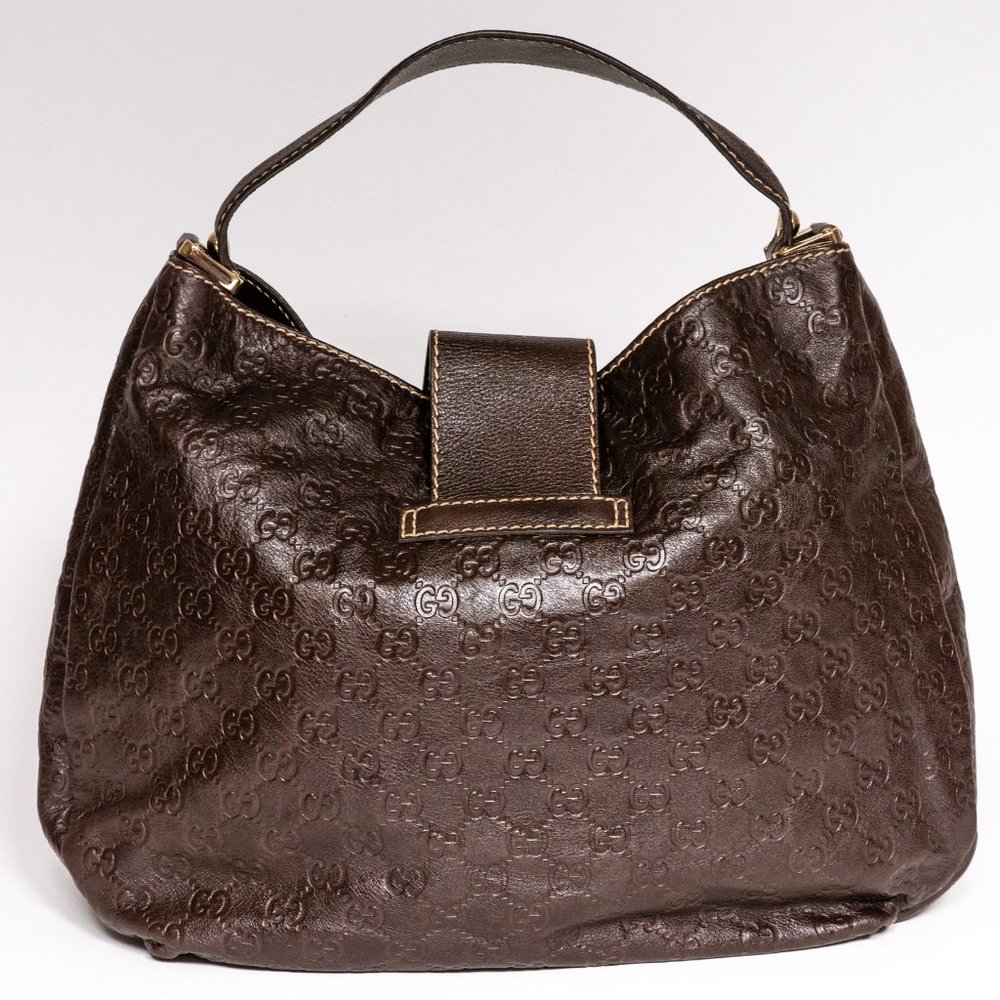 ❌SOLD❌ Authentic GUCCI Leather Hobo Bag - Picture 4 of 15